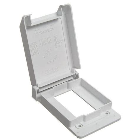 carlon 1-gang rectangle plastic electrical box cover|CARLON 1.